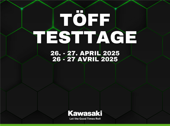 Kawasaki aux "Töff-Testtagen" 2025